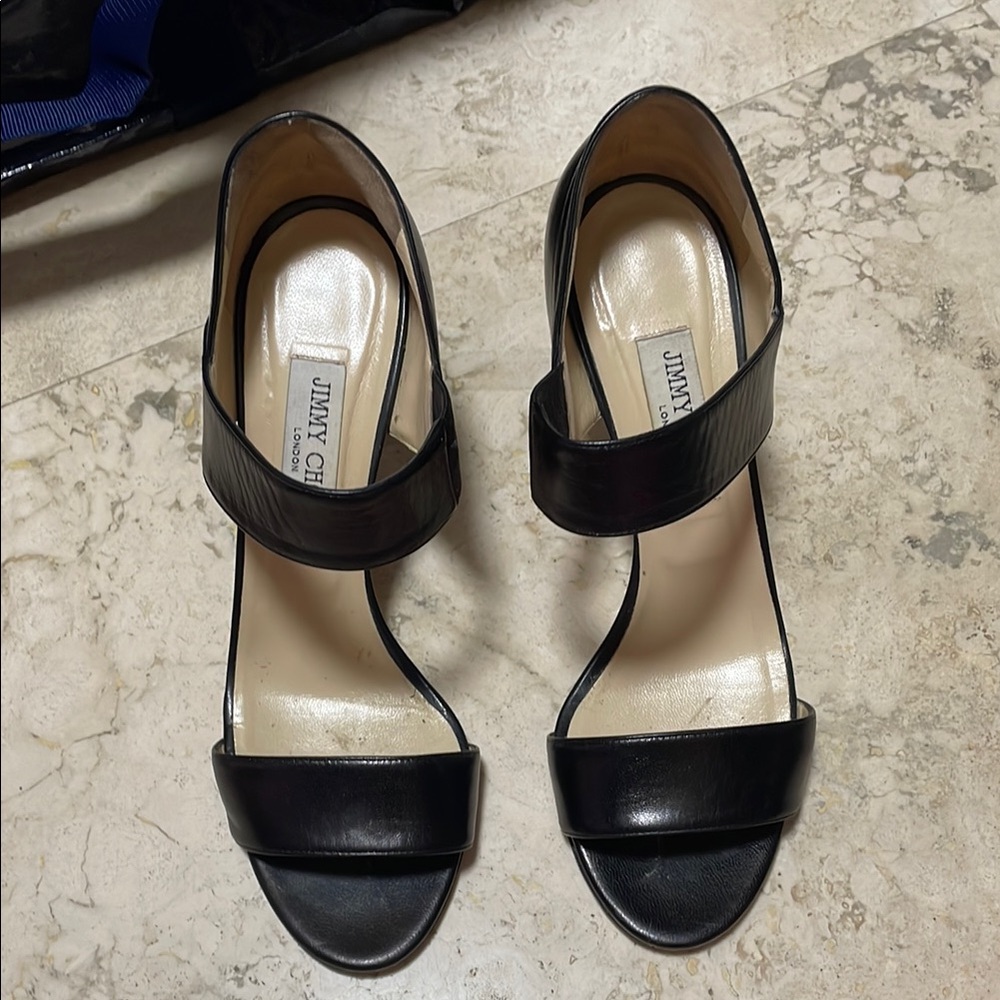 Jimmy Choo Black High Heel Sandals